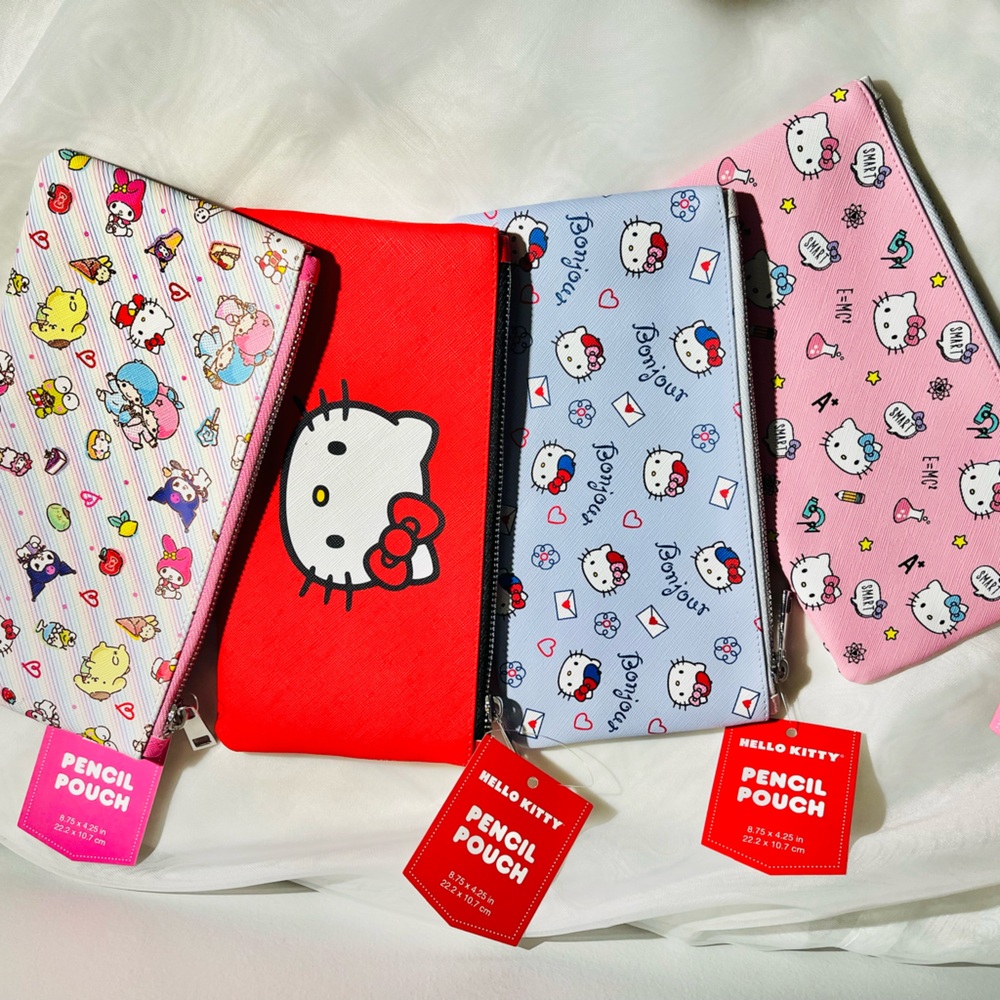 Hello Kitty Pencil Pouch/ Case/ Mini makeup bag - NWT